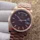 Copy Rolex Day-Date 40MM Rose Gold Stick Markers Brown Dial Man's Watch (3)_th.jpg
